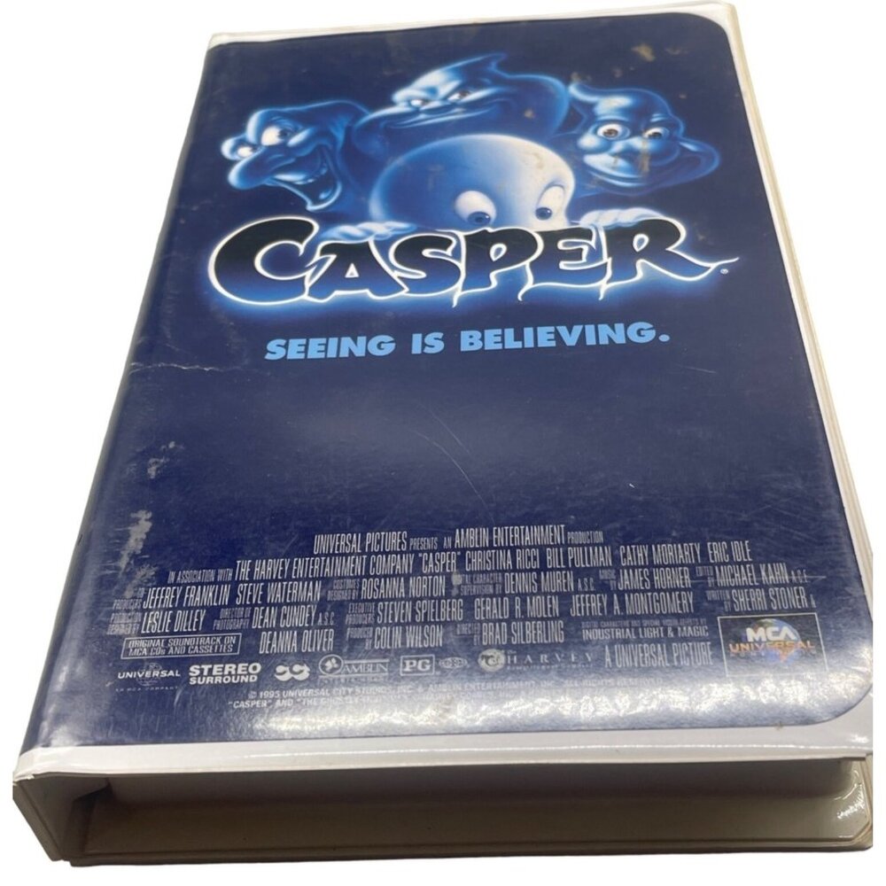 Casper seeing is believing VHS tape mca English rated PG Steven Spielberg READ